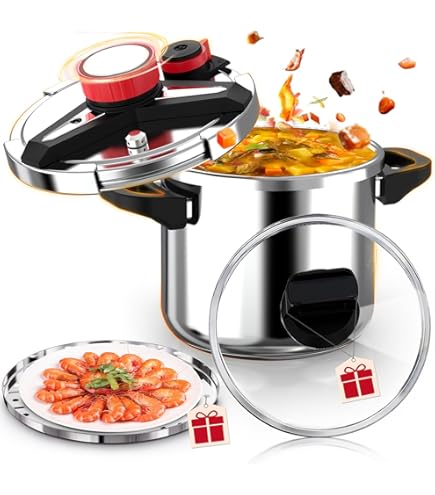 Amazon.com: T-FAL 壓力鍋ClipsoMinut Easy 6.0L (紅寶石紅) P4620769